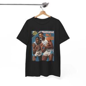 Michael Jordan Sam Perkins Tarheels Sports Illustrated Cover Graphic Tee